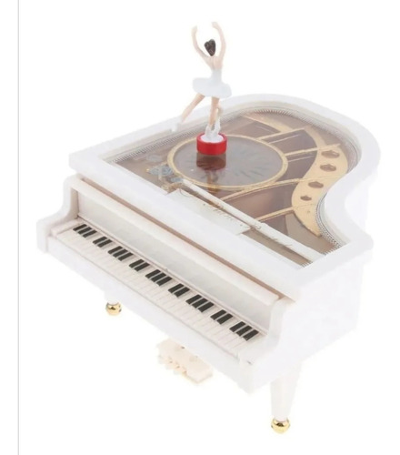 Caja  Musical Vintage Decorativa En Forma De Piano  Elegante