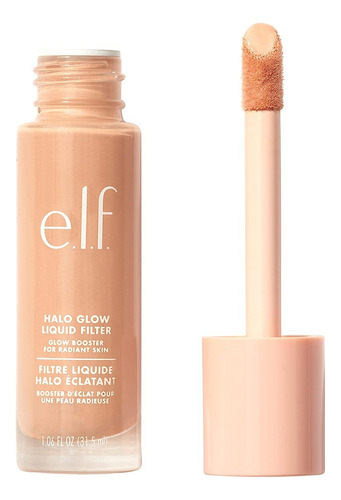 Filtro De Líquido Elf Halo Glow Iluminador Acabado Jugoso Grande Tono Del Maquillaje Light Medium