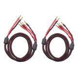 Cable De Altavoz Bifilar K4b-2b (2 Conectores Banana - 4 Con