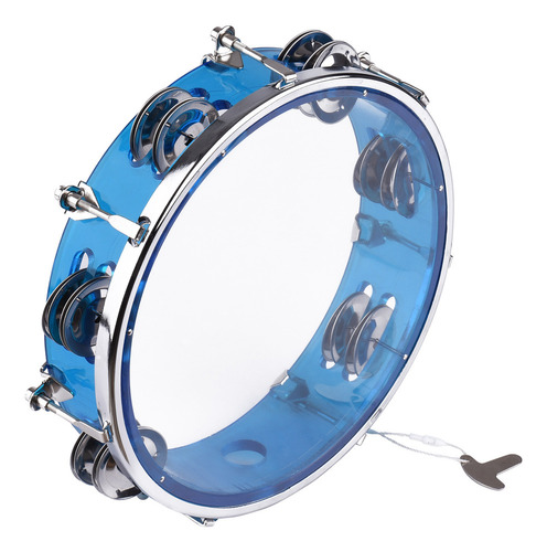 Percusión De Metal Tambourine Row Con 12 Piezas De Instrumen