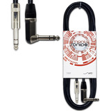 Cable Plug Trs A Codo 90 L Stereo Balanceado 3 Mts Mscables