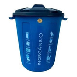 Cesto, Prácti Bote De Basura 55 Lts Azul Código Inorgánico