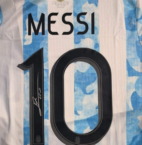 Jersey Autografiado Por Messi Con Cert. De Autenticidad