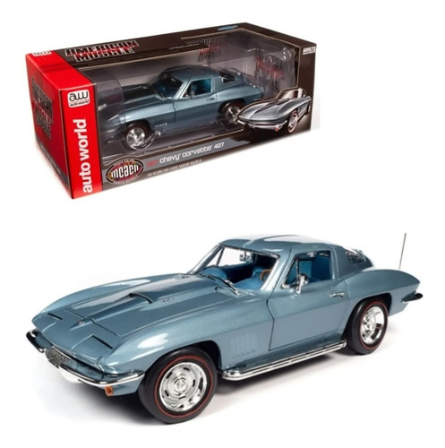 Chevy Corvette 427 1967 Mcacn Escala 1:18 Auto World