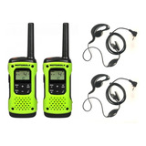 Radio T600br + Fone Ptt P1 Comunicador Motorola Talkabout