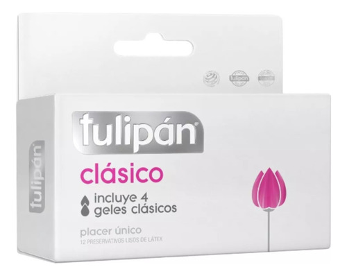 Preservativos Tulipán Clásico Caja X 12. Variantes. Discreto