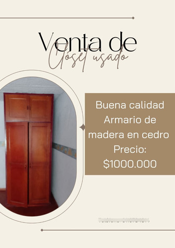 Closet, En Madera De Cedro