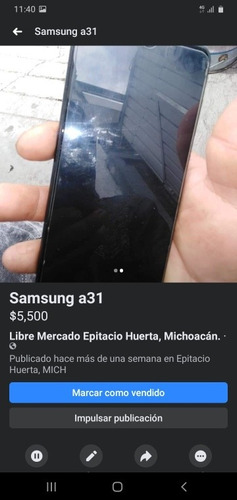 Celular Samsung A31 Memoria Ram4 De 64 Espandible A 512 