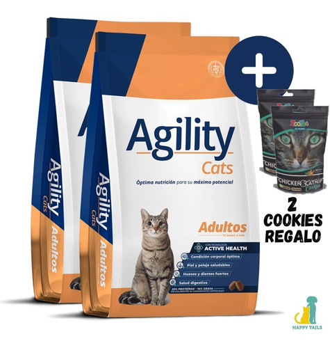 Agility Gato Adulto 2 X 10 Kg (20 Kg Totales) + Envio Gratis