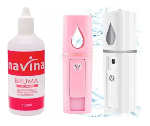 Bruma Acelerador De Cílios Navina 100ml + Nano Vaporizador