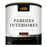 Aike Látex Colores Mate Superlavable 1 Lt Mapache Color Gris Caliza