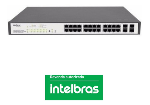 Switch Intelbras Sg2404 Poe L2 Mas 24 Portas Gigabit  4pgbic