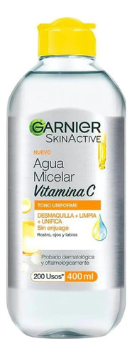 Agua Micelar Garnier Con Vitamina C X400ml Piel Opaca/mancha