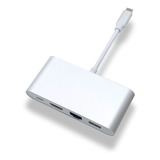 Dock Station Usb C 4 Em 1 Hdmi Lan Hp Sony Lenovo LG Xiaomi