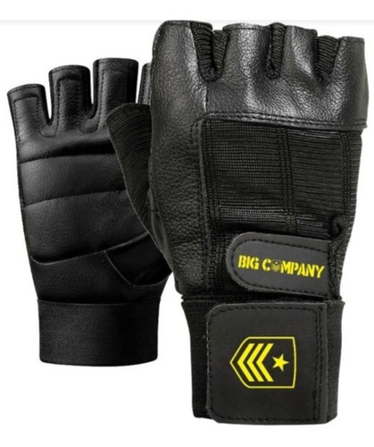 Guantes Fitness Musculacion Cuero C/ Muñequera Envio Gratis 