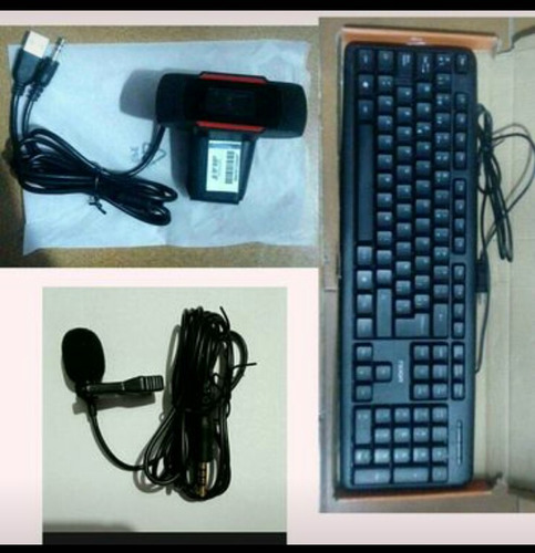 Micrófono+webcam+teclado