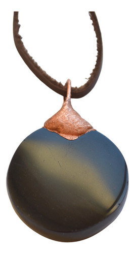  Espejo De Obsidiana Negra, Collar Hombre, Piedra, Cod1