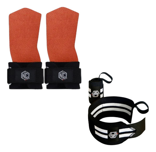 Kit Crossfit Grip Duo Face Nc Extreme Cross + Munhequeira