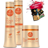  Kit Haskell Tutano Shampoo Condicionador Máscara 500g