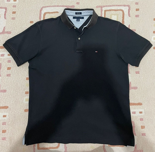 Chomba Tommy Hilfiger Negra - Hombre Talle L - Original