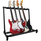 Atril Rack Negro Metal Para 5 Guitarras O Bajos 87×47×73cm