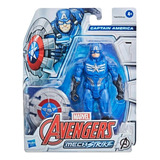 Capitan America Figura 15 Cm Marvel Mech Strike: Avengers 