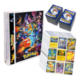 Pasta Fichário Pokemon + 50 Figurinhas + 20 Folhas + Capa