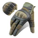 General Guantes Tácticas De Moto Cuero Rellenos Dedos Pu