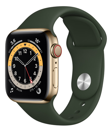 Apple Watch 6 Gps 4g Celular 40mm Aço Lacrado C/ Nota Fiscal