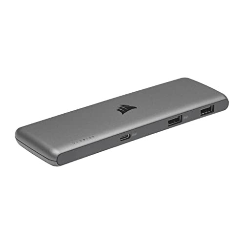 Corsair Hub De Expansión Usb100 Usb-c/usb-a De 7 Puertos, 3