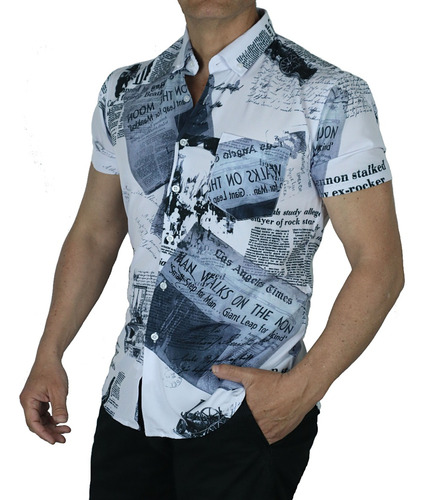 Camisa Hombre Manga Corta Diseño 11