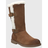 Bota Cuero Mujer Astrid Café Hush Puppies