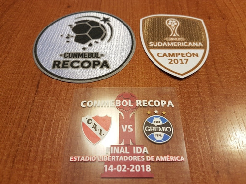 Set Parches Independiente Recopa 2018