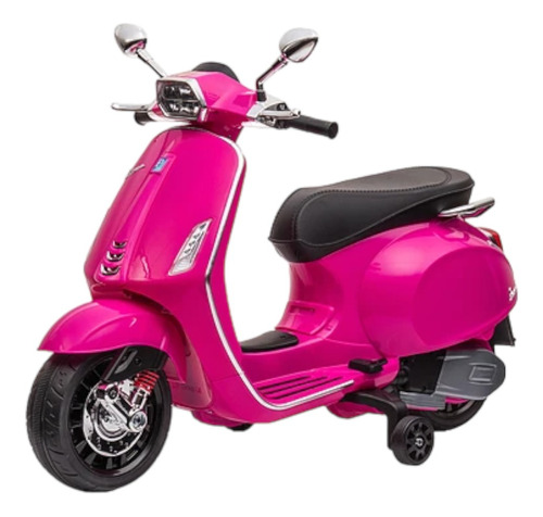 Moto A Batería Vespa Spirit 12v Color Rosa