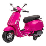 Moto A Batería Vespa Spirit 12v Color Rosa