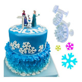 Set 3 De Cortantes Expulsor Copo Nieve Grande Cookie Fondant