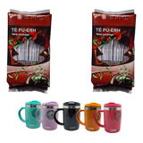 2 Té Pu-erh (devorador De Grasas) Más Termo Keep Taza 400 Ml