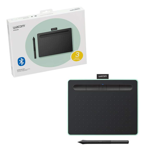 Tableta Pequeña De Dibujo Gráfico Bluetooth Wacom Intuos, Po