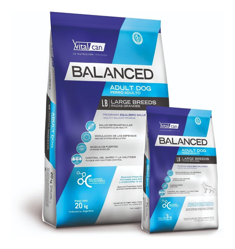 Vital Can Balanced Adulto Large X 20+3 Kg Gratis - Drovenort