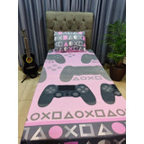  Lençol Solteiro Gamer Roupa De Cama Menino (a) Teens