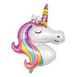 Globo Foil Metalizado Unicornio 86 Cms Cotillón Activarte