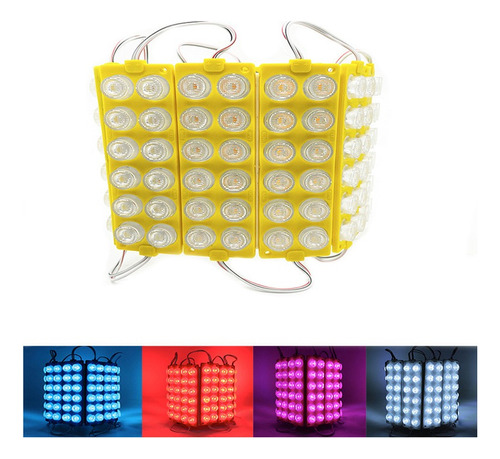 10 Modulo De 18 Led Ip65 Para Coche, Cartelera, Etc