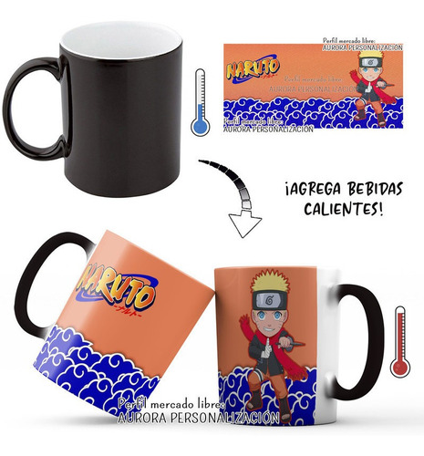 Mug Mágico Naruto  Adolecente Taza Termica Pocillo