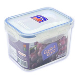 Recipiente De Plástico Con Tapa Hermética 630 Ml Cocina Color Azul