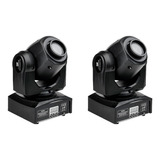 Kit 2 Moving Head Spot Led 60w 8 Cores 8 Gobo Com Dmx Strobo