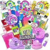 Kit Para Hacer Slime Unicornio 53 Piezas Manualidades Nube