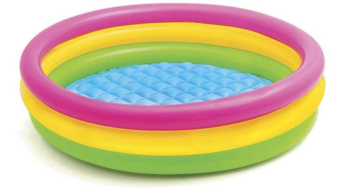 Alberca Piscina Inflable 3 Aros Para Niño 25cm Hogar Intex