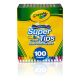 Super Tips Crayola Set 100 Plumones Lavables