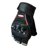 Guantes Medio Dedo Protección Moto Deportes