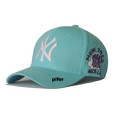 Gorra Ny New York Gabardina Importada Cerrada Con Elastastic